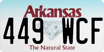AR license plate 449WCF
