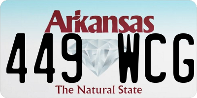 AR license plate 449WCG