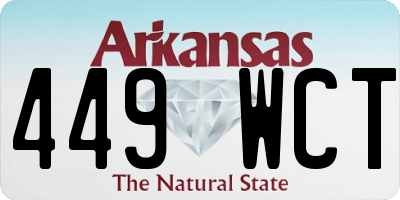 AR license plate 449WCT