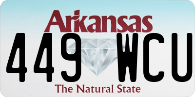 AR license plate 449WCU