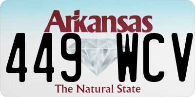 AR license plate 449WCV