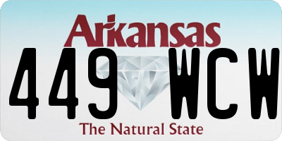 AR license plate 449WCW