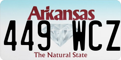 AR license plate 449WCZ