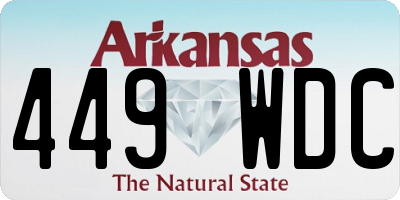 AR license plate 449WDC