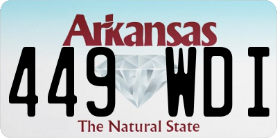 AR license plate 449WDI