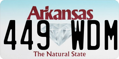 AR license plate 449WDM