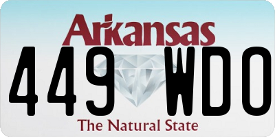 AR license plate 449WDO