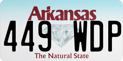 AR license plate 449WDP
