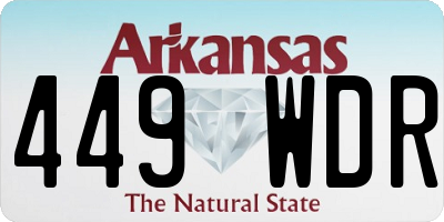 AR license plate 449WDR