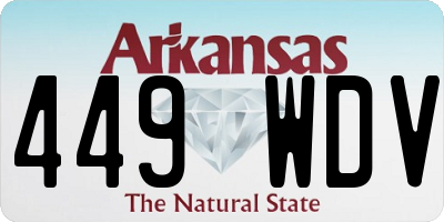 AR license plate 449WDV