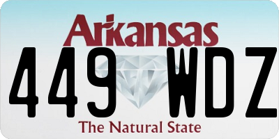 AR license plate 449WDZ