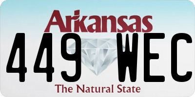 AR license plate 449WEC