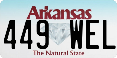 AR license plate 449WEL