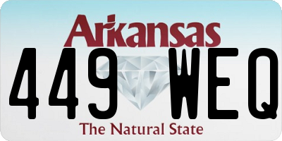 AR license plate 449WEQ