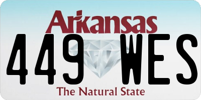 AR license plate 449WES