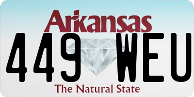 AR license plate 449WEU