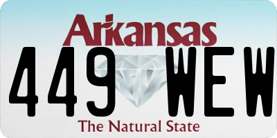 AR license plate 449WEW