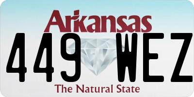 AR license plate 449WEZ