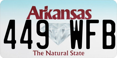 AR license plate 449WFB