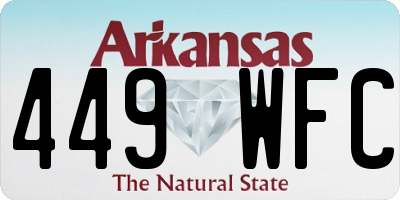 AR license plate 449WFC