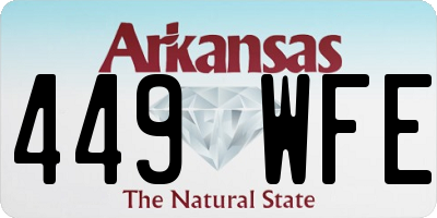 AR license plate 449WFE