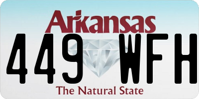 AR license plate 449WFH