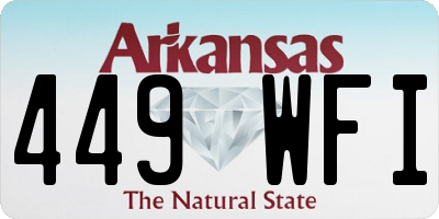 AR license plate 449WFI