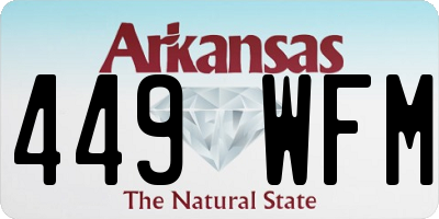 AR license plate 449WFM