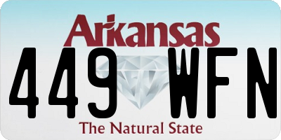 AR license plate 449WFN