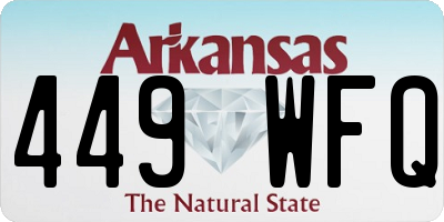 AR license plate 449WFQ