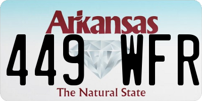 AR license plate 449WFR