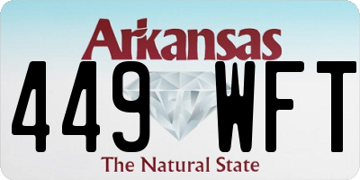 AR license plate 449WFT