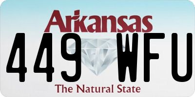 AR license plate 449WFU