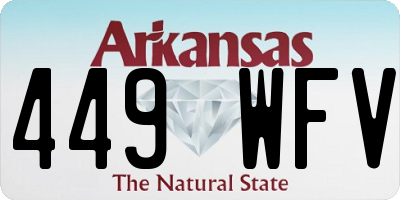 AR license plate 449WFV