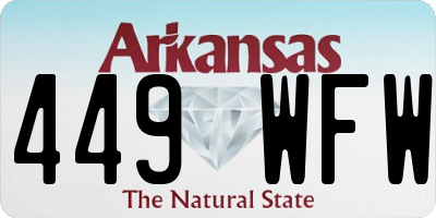 AR license plate 449WFW