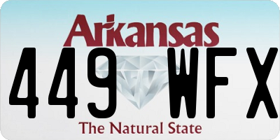 AR license plate 449WFX