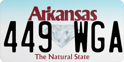 AR license plate 449WGA
