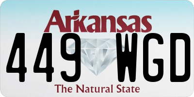 AR license plate 449WGD