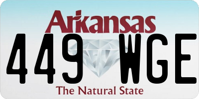AR license plate 449WGE