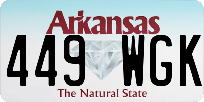 AR license plate 449WGK