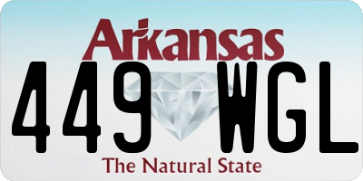 AR license plate 449WGL