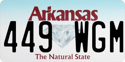 AR license plate 449WGM