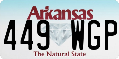 AR license plate 449WGP