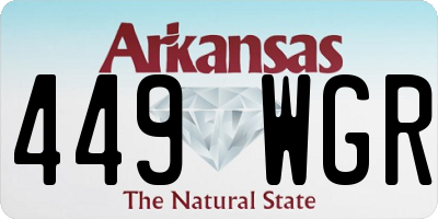 AR license plate 449WGR