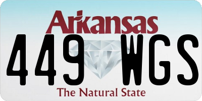 AR license plate 449WGS