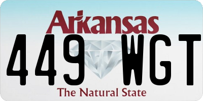 AR license plate 449WGT