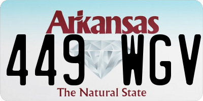 AR license plate 449WGV