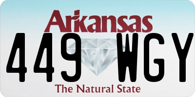 AR license plate 449WGY