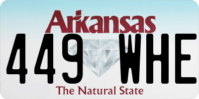 AR license plate 449WHE