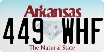 AR license plate 449WHF